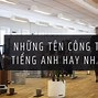 Tên Công Ty Du Lịch Bằng Tiếng Anh