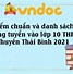 Tra Cứu Điểm Thi Tuyển Sinh Lớp 10Th Thái Bình